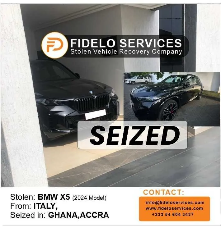 Recovered Stolen BMW X5